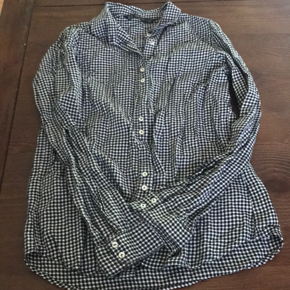 Zara checkered button down